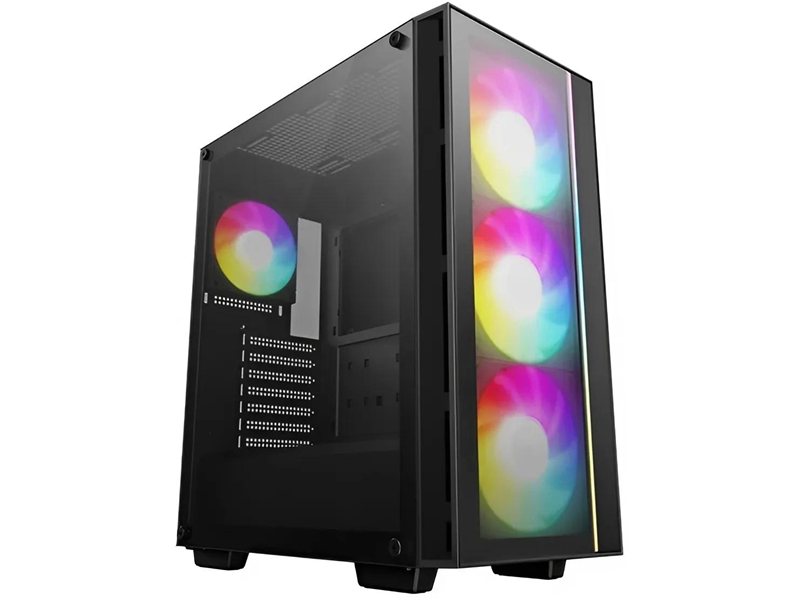 Корпус Deepcool Matrexx 55 V4 черный без БП ATX 7x120mm 2x140mm 2xUSB3.0 audio bott PSU