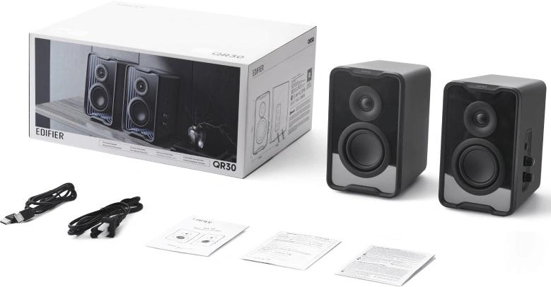Колонки Edifier QR30 2.0 черный 30Вт