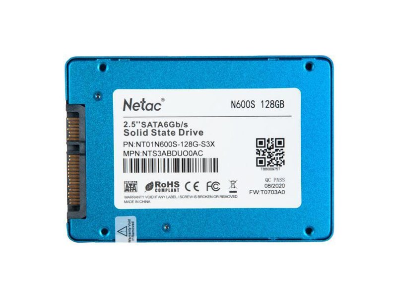 Накопитель SSD Netac SATA-III 128GB NT01N600S-128G-S3X N600S 2.5"