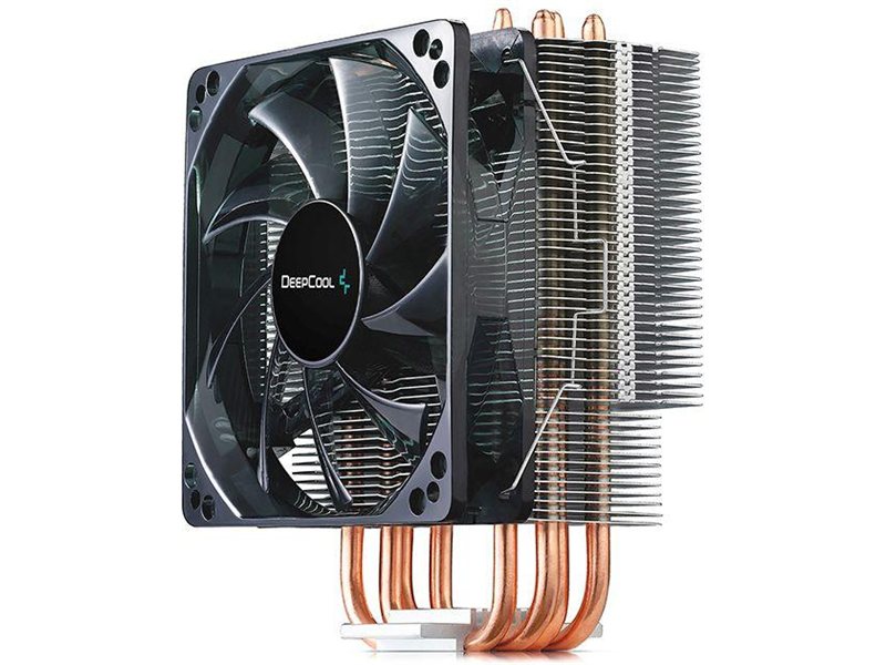 Устройство охлаждения(кулер) Deepcool Gammaxx 400 Blue Basic одноцветная Soc-AM5/AM4/1200/1700/1851 черный 4-pin 18-30dB Al+Cu 130W 640gr Ret (DP-MCH4-GMX400P-BL)
