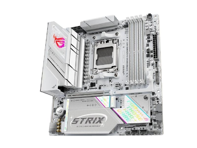 ASUS ROG STRIX B850-G GAMING WIFI (Socket AM5, mATX, 4xDDR5(256GB), DP/HDMI, 2xPCIe 5.0x16, 1xLAN (2.5GbE), Wi-Fi, BT, 2xSATA 6Gb/s, 4xM.2, 2xType-C, 6xUSB 3.2, 2xUSB 2.0)