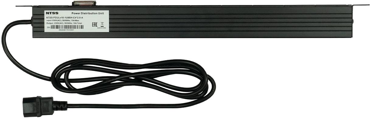 Блок распределения питания NTSS NTSS-PDU-DA1017 гор.размещ. 8xSchuko базовые 10A C14 2м