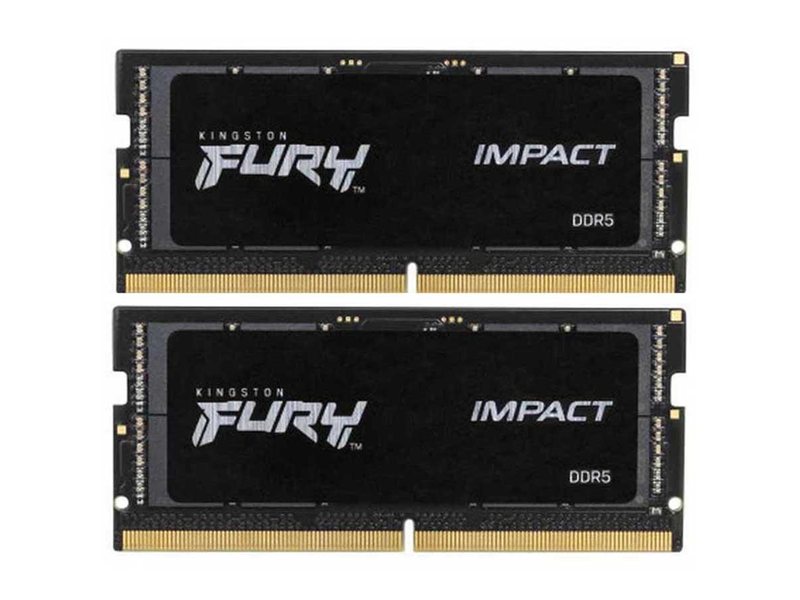 Память оперативная/ Kingston 64GB 4800MT/s DDR5 CL38 SODIMM (Kit of 2) FURY Impact PnP