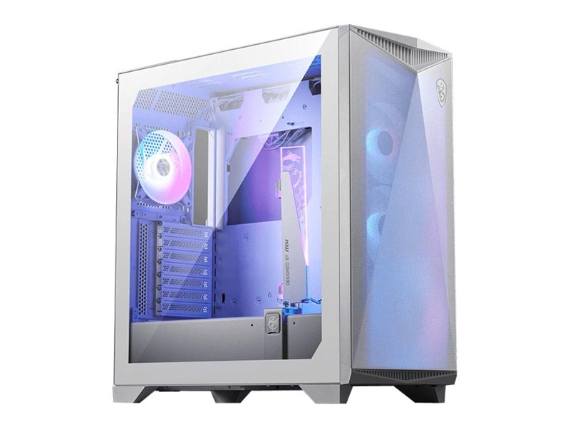 Корпус MSI MPG GUNGNIR 300R AIRFLOW White, Midi Tower, EATX ,2xUSB 3.2 Gen 1, 1xUSB 3.2 Gen2 Type-C, 4x120mm PWM ARGB Fan, ARGB+PWM Control Board, Tempered Glass Window