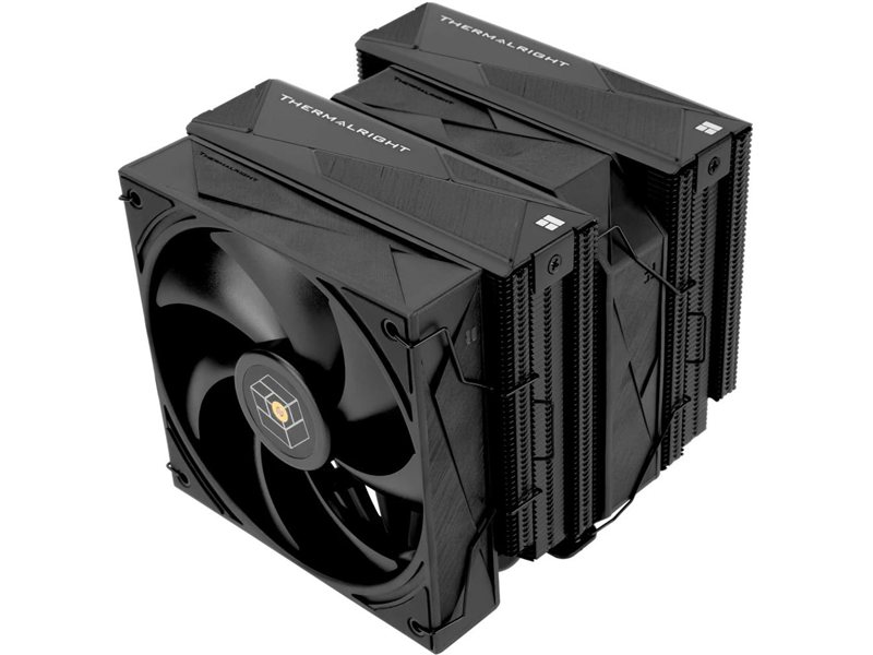 Thermalright Кулер Royal Pretor 130 Black LGA115X/1200/1700/1851/2011/2066 (1x120mm + 1x130mm PWM Fan, медное основание, 6 тепл. трубок 6мм) / TRRP130B