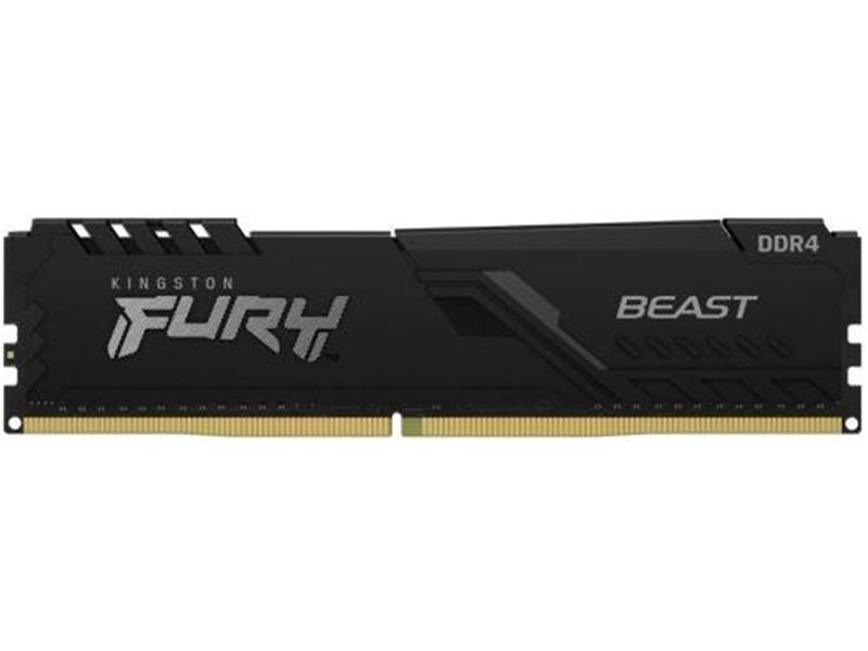 Память DDR4 8GB 3200MHz Kingston KF432C16BB/8 Fury Beast Black RTL Gaming PC4-25600 CL16 DIMM UDIMM 288-pin 1.35В single rank с радиатором Ret