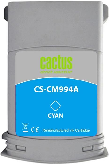 Картридж струйный Cactus CS-CM994A №761 голубой (400мл) для HP DesignJet T7100/Т7200 с чипом