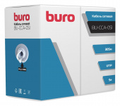 Кабель сетевой Buro BU-CCA-051 UTP 4 пары cat.5E solid 0.51мм CCA 305м серый