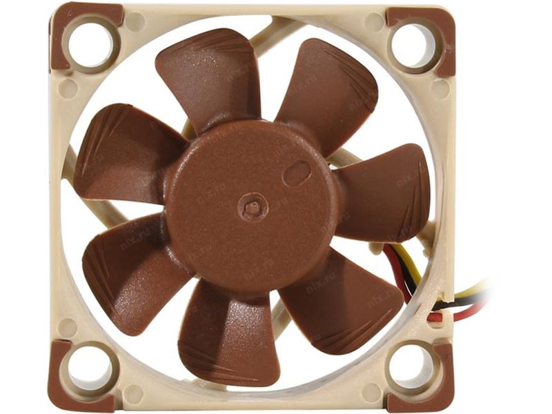 Кулер для корпуса/ Case Cooler Noctua NF-A4x10 FLX (40x40x10mm, 3-pin, 4.83CFM, 17.9dBA, 4500RPM, Beige/Brown)