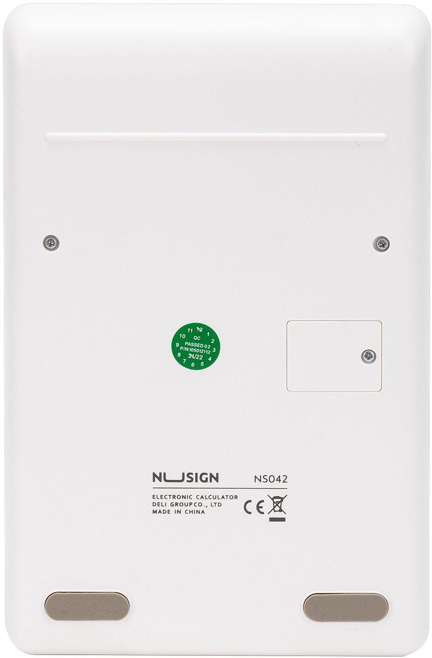 Калькулятор настольный Deli Nusign ENS042WHITE белый 12-разр.