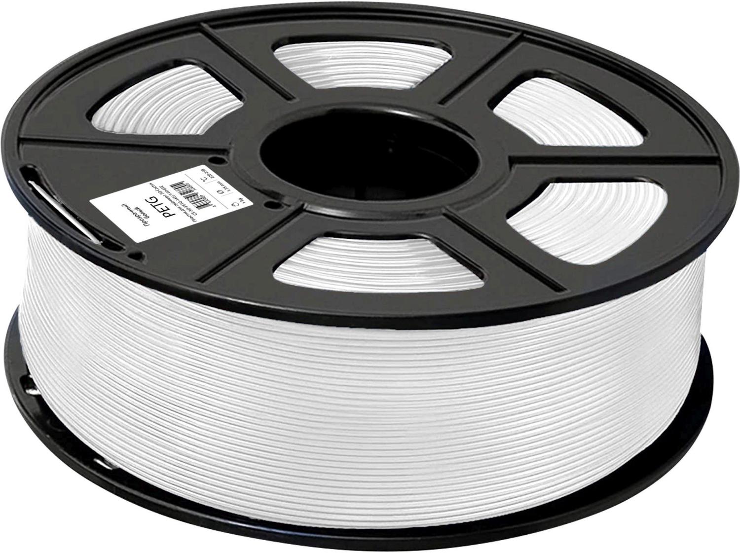 Пластик для принтера 3D Cactus CS-3D-PETG-1KG-T-WHT PETG d1.75мм 1кг L316м 1цв.