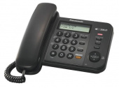 Телефон проводной Panasonic KX-TS2358RUB черный