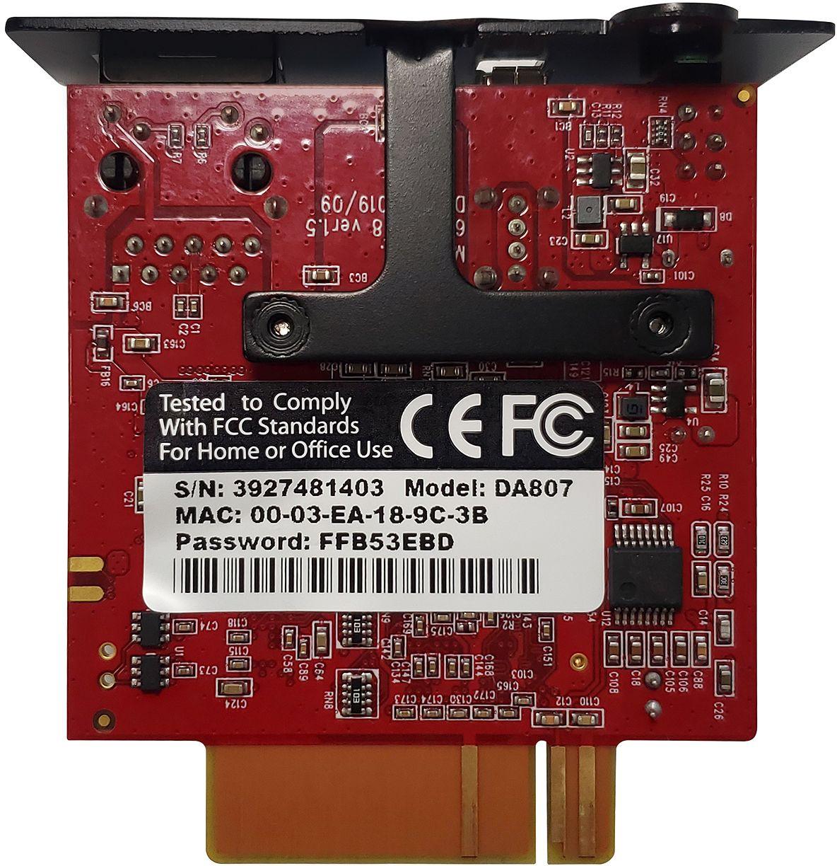Адаптер SNMP Powercom DA807 1-port Internal NetAgent USB