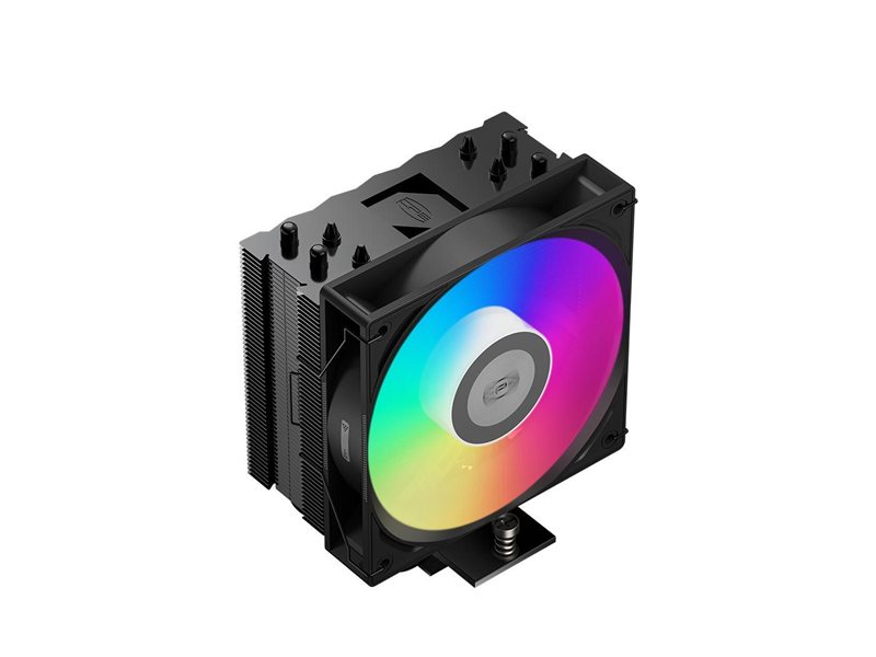 Кулер для процессора/ CPU Cooler PCCooler RT400 ARGB BK (235W, 4-pin PWM, 148mm, Al/Cu, 4x6mm, ARGB, 1x120mm, 73.32CFM, 34.9dBA, 2200RPM, S: 115X/1200/1700/1851 , AM4/AM5, black)