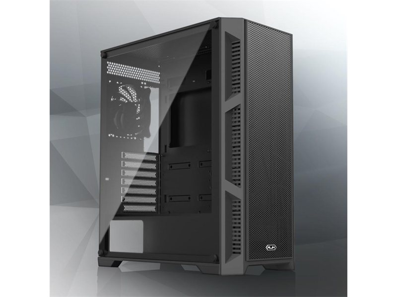 Корпус без блока питания/ Case Raijintek ARCADIA III, Midi-Tower, TG, 1x120mm, 1xUSB-A 3.0 + 2xUSB 2.0, ATX, mATX, mITX Black