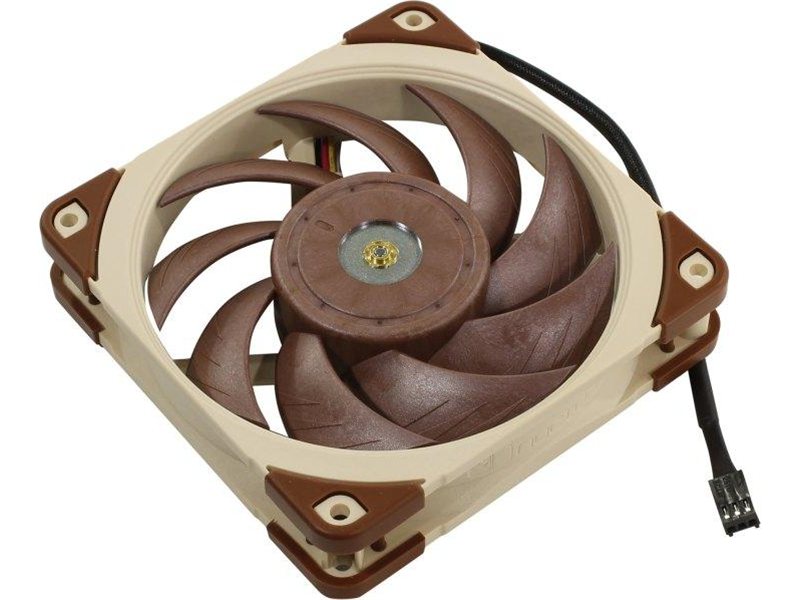Кулер для корпуса/ Case Cooler Noctua NF-A12x25 ULN (120x120x25mm, 3-pin, 32.78CFM, 12.1dBA, 1200RPM, Beige/Brown)