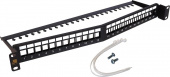 Патч-панель наборная Lanmaster LAN-PPAR24OK-UTP 19" 1U 24xRJ45 UTP