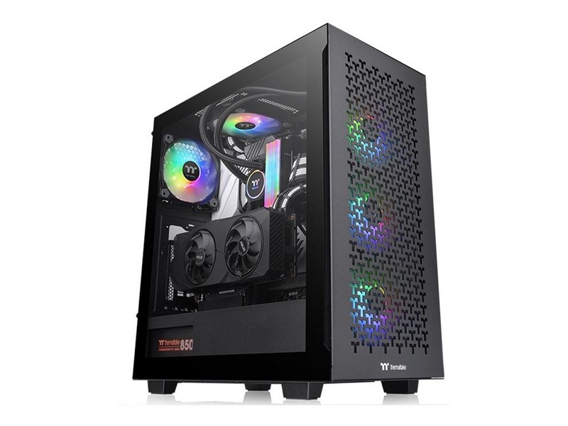 Корпус Thermaltake V350 TG ARGB Air CA-1S3-00M1WN-03 Mid Tower, Black, Tempered Glass