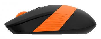 Мышь A4Tech Fstyler FG10S черный/оранжевый оптическая 2000dpi silent беспров. USB для ноутбука 4but (FG10S ORANGE)