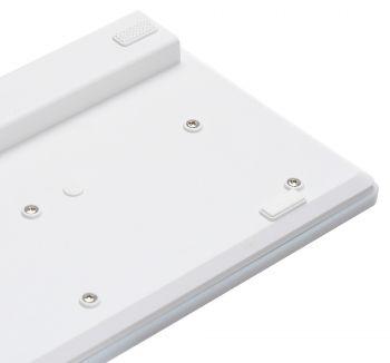 Клавиатура Оклик 550ML белый USB slim Multimedia LED (1061618) кабель 1.5м