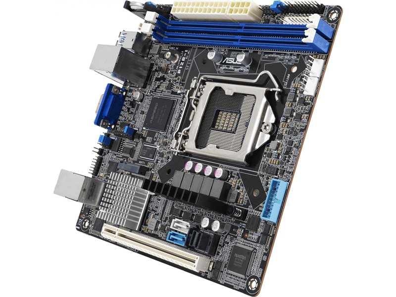 Материнская плата/ P12R-I Mini-ITX, LGA 1200, 2x DDR4 DIMM (to 64GB ECC UDIMM) , 6x USB 3.0 (4 rear) , 6x SATA (4 in MiniSAS HD) , 1x PCIE x16, 1xM.2 2280, LAN 2x 1Gb, Video AST2600, IPMI Option (507604)