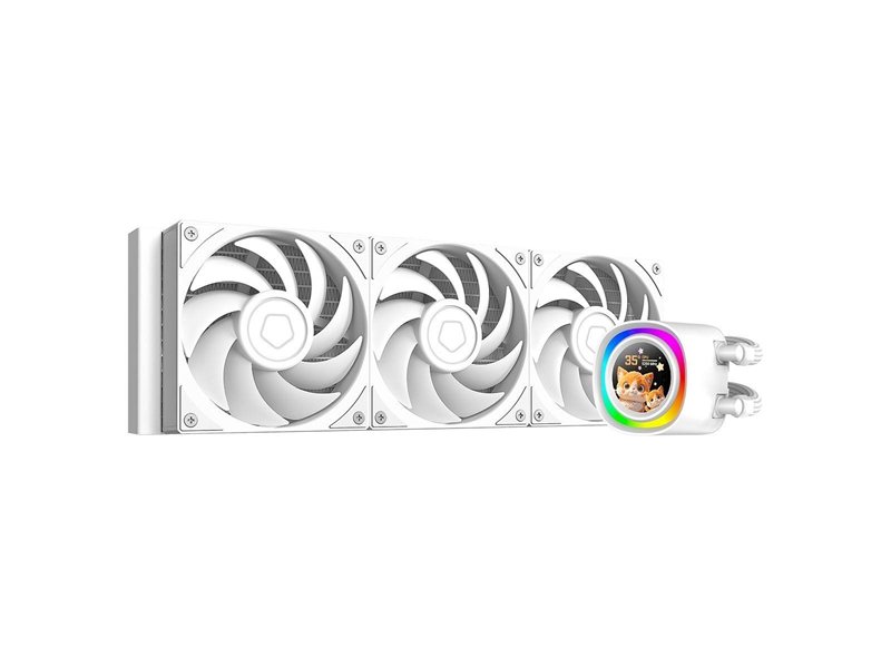Вентилятор Cooler ID-Cooling FX360 LCD PE WHITE LCD SCREEN 350W/ all Intel/AMD/ no LED fan