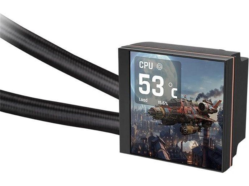 Система водяного охлаждения Thermaltake MAGFloe 360 Ultra ARGB Soc-AM5/AM4/1200/1700/1851 черный 4-pin 30.6-32.5dB Al LCD 355W Ret (CL-W432-PL12SW-A)