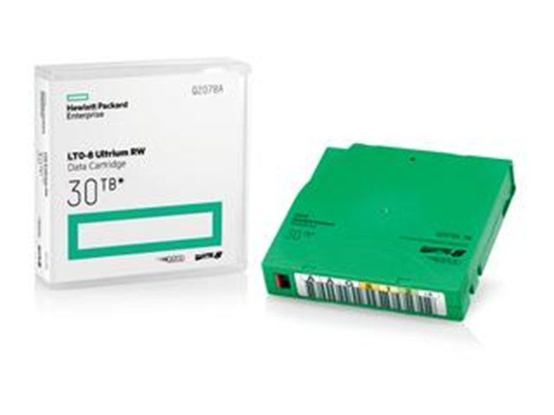 ленточные картриджи HPE LTO-8 Ultrium 30TB RW Non Custom Labeled 20 Data Cartridges with Cases (20 x Q2078A with label)