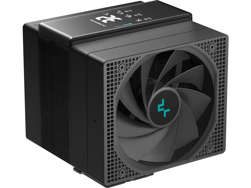 Устройство охлаждения(кулер) Deepcool Assassin IV VC Vision Soc-AM5/AM4/1200/2066/1700/1851 черный 4-pin 22.6-29.3dB Al+Cu LCD 300W 1780gr Ret (R-ASN4-BKNVMD-G)
