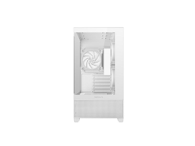 корпус Deepcool CG380 3F WH без БП, боковое окно (панорама), 3x120mm ARGB PWM вентилятора, белый, mATX (R-CG380-WHAGM3-G)