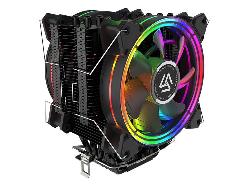Вентилятор корпусной Вентилятор ALSEYE H120D Universal, TDP 200W, Heat Pipe:6mm*6pcs, 800;2000RPM, 11.6-35.3dB(A), RGB, RTL {18} (872339)/(874043)