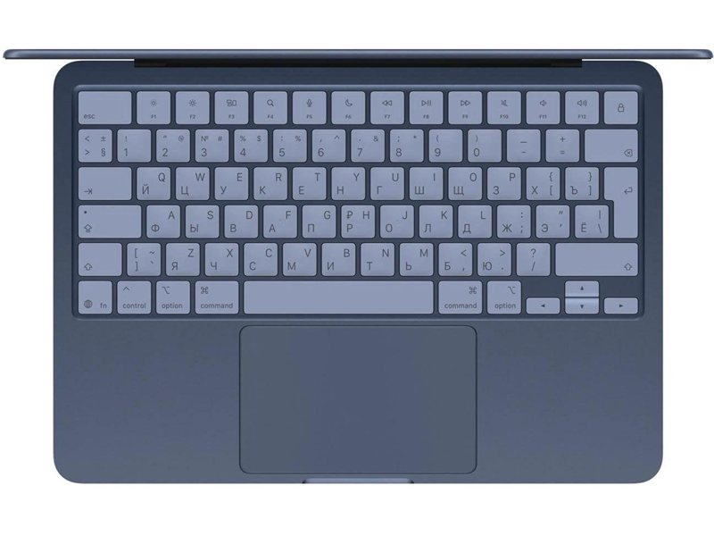 Ноутбук Apple MacBook Neo A3404 A18 Pro 6 core 8Gb SSD256Gb/5 core GPU 13" IPS (2408x1506) macOS blue WiFi BT Cam (MHFF4X/A)