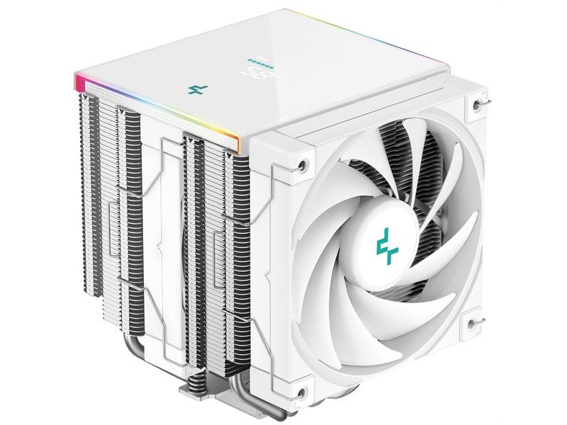Кулер для процессора DEEPCOOL AK620 DIGITAL SE WH LGA20XX/1700/1200/115X/AM5/AM4 (9шт/кор, TDP 260W, PWM, DUAL Fan 120mm, 6 тепл. трубок, ARGB, белый) RET (R-AK620-WHADMN-GJD)