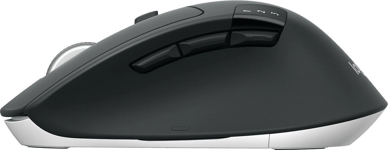 Мышь Logitech M720 Triathlon черный оптическая 1000dpi беспров. BT/Radio USB 6but (910-004794)