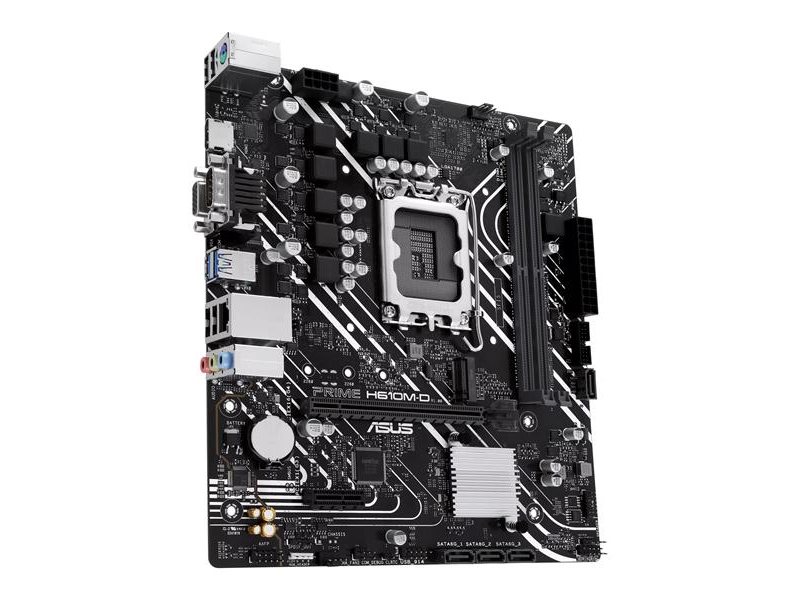 Материнская плата ASUS PRIME H610M-D LGA1700 mATX 2xDDR5 PCIEx16 PCIEx1 M.2 HDMI VGA GLAN