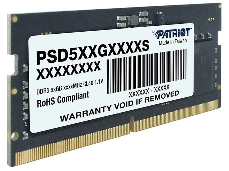 Память DDR5 16GB 5600MHz Patriot PSD516G560081S Signature RTL PC5-44800 CL46 SO-DIMM 262-pin 1.1В single rank Ret