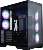 корпус ZALMAN D50, ATX, BLACK, WINDOW, 1xCombo (2.5'' or 3.5''), 2x2.5'', 2x3.5'', 1xUSB TYPE-C, 2xUSB3.0, SIDE 3x120 ARGB, REAR 2x120 ARGB