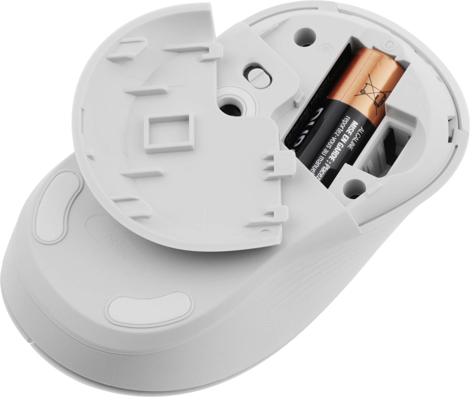 Мышь Logitech M650 белый оптическая 4000dpi беспров. BT/Radio USB 4but (910-006261)