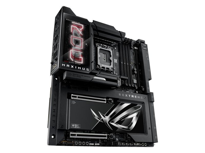 Материнская плата ASUS ROG MAXIMUS Z890 EXTREME LGA1851 E-ATX 4xDDR5 2xPCIEx16 PCIEx4 4xM.2 2xThunderbolt 2xUSB-C HDMI 2.5GLAN 10GLAN Wi-Fi 7