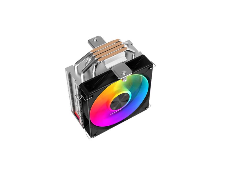 Кулер для процессора/ CPU Cooler SAMA A40L (240W, 4-pin PWM, 152mm, 4x6mm, ARGB, 1x120mm, 78CFM, 29dBA, 2200RPM, S: 1851/1700/1200/115X, AM5/AM4, silver)