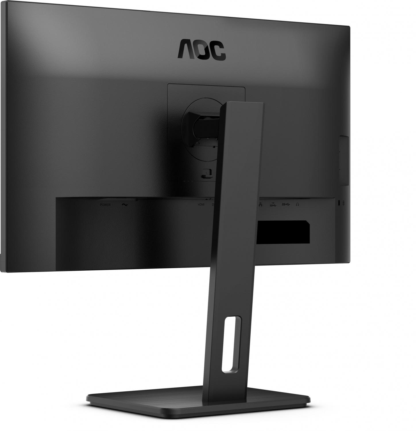 Монитор AOC 27" Pro Q27P3CV черный IPS LED 4ms 16:9 HDMI M/M матовая HAS Piv 1000:1 350cd 178гр/178гр 2560x1440 75Hz DP QHD USB 6.81кг