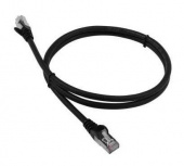 Патч-корд Lanmaster LAN-PC45/S6A-1.0-BK FTP RJ-45 вил.-вилка RJ-45 кат.6A 1м черный LSZH (уп.:1шт)