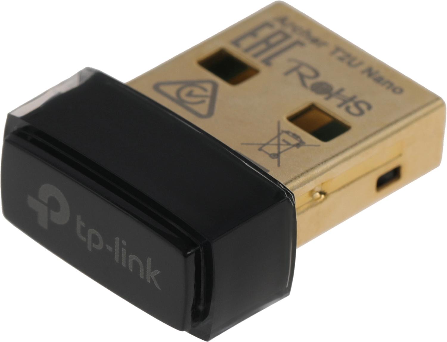 Сетевой адаптер Wi-Fi TP-Link Archer T2U NANO AC600 USB 2.0