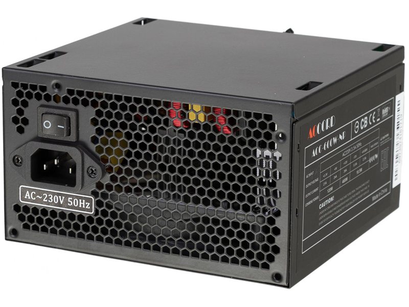 Блок питания Accord ATX 650W ACC-650-NP 24pin 120mm fan 4xSATA