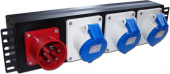 Блок распределения питания Lanmaster TWT-PDU-32AI9-3P гор.размещ. 3xIEC309 базовые 32A IEC 309