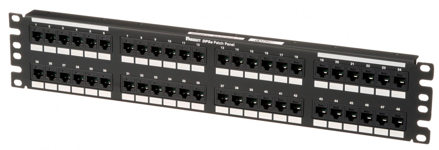 Патч-панель Panduit DP485E88TGY 19" 2U 48xRJ45 кат.5E
