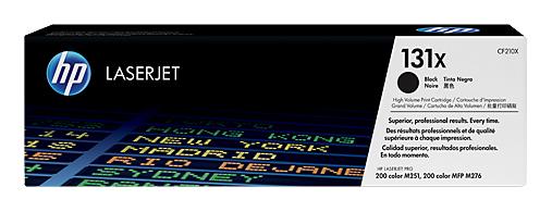 Картридж лазерный HP 131X CF210X черный бар.в компл. (2500стр.) для HP LJ Pro 200MFP m276n/m276nw/m251n/m251nw