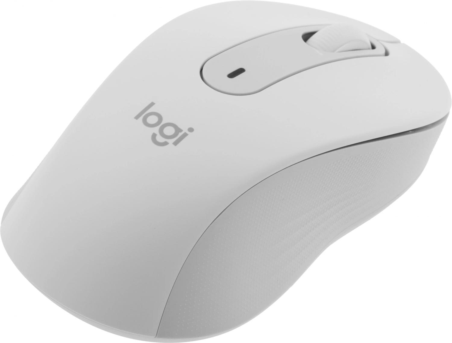 Мышь Logitech M650 белый оптическая 4000dpi беспров. BT/Radio USB 4but (910-006261)