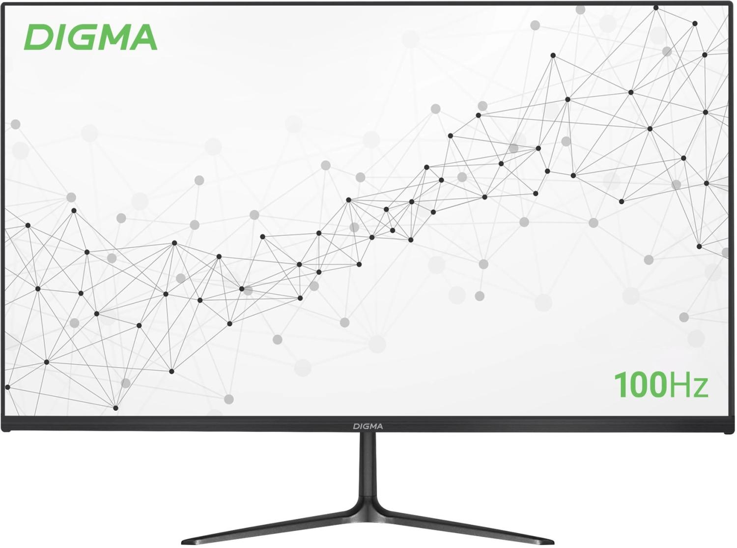 Монитор Digma 27" Progress 27P302F черный IPS LED 5ms 16:9 HDMI матовая 250cd 178гр/178гр 1920x1080 100Hz FreeSync VGA FHD 5.8кг