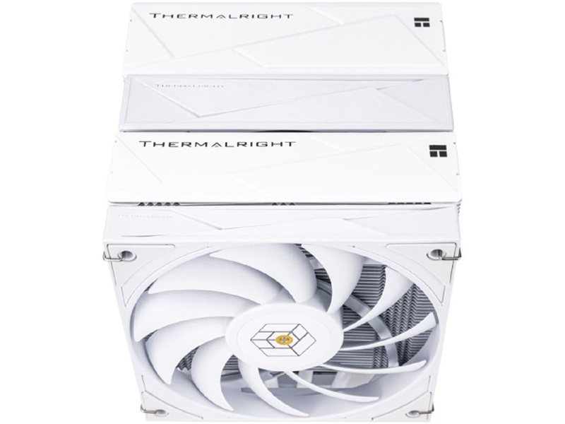 Thermalright Кулер Royal Knight 120 White LGA115X/1200/1700/1851/2011/2066 (2x120mm PWM Fan, медное основание, 6 тепл. трубок 6мм) / TRRK120W